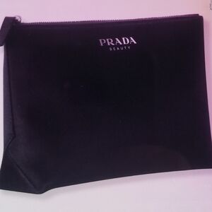 NEW Prada Satin Cosmetic Clutch Bag